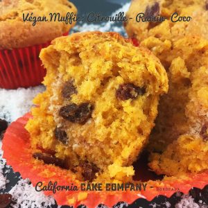 recette vegan muffin citrouille raisin coco